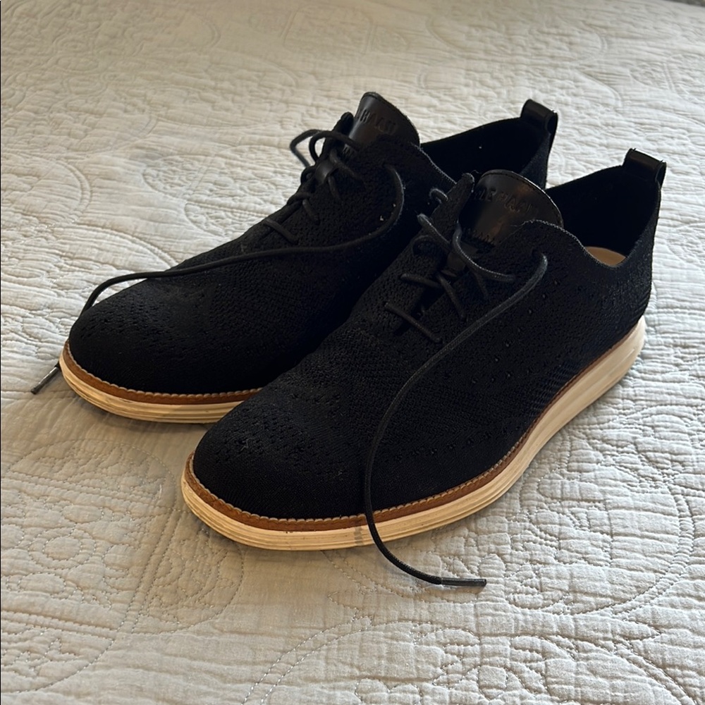Cole Haan Men's ØriginalGrand Black Oxford Shoes, Size 10